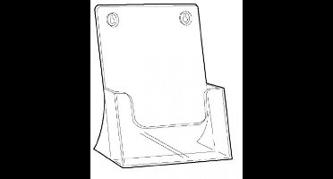 Folderbak acryl A4 staand