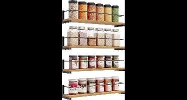 RVV® Kruidenrek ophangbaar - Kruidenrek - Zwart - 9cm x 40cm x 7cm