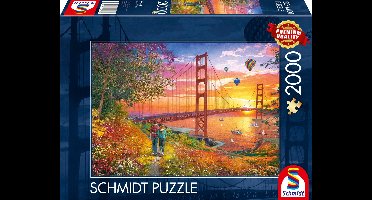 Schmidt - Wandeling naar de Golden gate Bridge - 2000 st - Legpuzzel