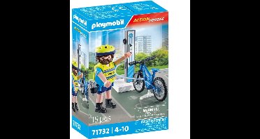PLAYMOBIL Action Heroes Politie fiets patrouille 71732