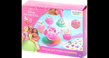 Disney Prinses Klei IJsjes Maker Set – Inclusief Boetseerklei, IJslepels, Spuitmonden & Accessoires – Knutselset Kinderen – Creatief Speelgoed – IJscoupes van Klei – Niet Giftig – Voor Peuters & Kleuters – Vanaf 3 Jaar – Disney Princess Speelgoed