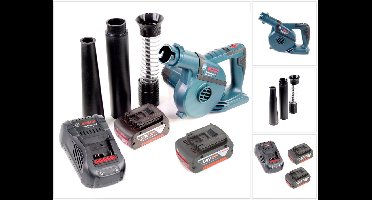 Bosch GBL 18 V-120 accu bladblazer met 2x Bosch GBA 18V 5.0 Ah accu + GAL 1880 CV lader