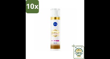 10 x NIVEA - Cellular LUMINOUS630 CC Crème Donker - Gekleurde Dagcrème - Tegen Pigmentvlekken - SPF 30 - 40 ml - Grootverpakking - Pigmentvlekken - Huidverkleuring - Zonbescherming - CC Cream - Donkere Huid