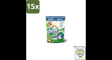 15 x Dreft - Wasmiddelcapsules - Ultimate Care - Zachte verzorging - 42 Wasbeurten - Grootverpakking - Wasmiddelcapsules - Wasmiddel - Waskracht - Vezelbescherming - Kleurbehoud