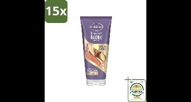 15 x Andrélon - Oil & Care - Haarmasker - 180 ml - Grootverpakking - Haarmasker - Droog Haar - Pluizig Haar - Anti-pluis - Arganolie