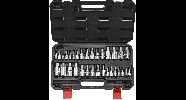 VEVOR 32-Delige Zeskantbitdoppenset Sae Metrisch Handboek