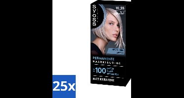 SYOSS - Permanent Coloration 10-55 - Haarverf - Permanente Haarkleuring - Ultra Platina Blond - Grijsdekking - Bulkverpakking - 25 stuks