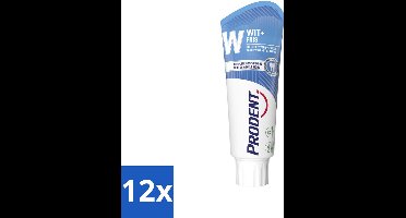 Prodent – Tandpasta – Wit + Fris – Complete Bescherming – 75 ml - Voordeelverpakking - 12 stuks