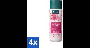 4 x Kneipp - Douchegel - Embrace Life - 200 ml - Douchegel - Rozengeur - Hydraterend - Verzorgend - Vegan