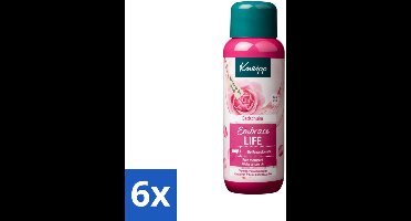 6 x Kneipp - Badschuim - Embrace Life - Anti-Aging verzorging - 400 ml - Badschuim - Anti-aging - Droge Huid - Rijpere Huid - Rozen