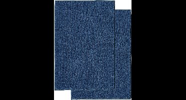 Badmat-WC mat-50x80 cm-2 St-antislip-Blauw-c