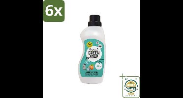 Marcel's Green Soap - Wasverzachter - Perzik & Jasmijn - Zachte frisheid - 30 Wasbeurten - 750 ml - Voordeelverpakking - 6 stuks - Milieuvriendelijk - Vegan