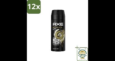 AXE - Deodorant Spray - Gold Temptation - Luxe Geur - Oriëntaals & Fris - 150 ml - Voordeelverpakking - 12 stuks - Mannelijke geur - Oriëntaalse geur
