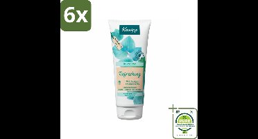 Kneipp - Douche scrub - Refreshing - Mint & Eucalyptus - 200 ml - Voordeelverpakking - 6 stuks - Douche scrub - Verfrissende douche