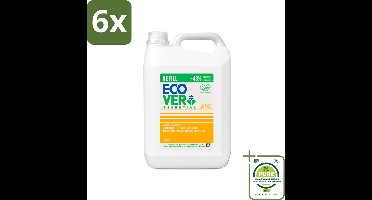 Ecover - Afwasmiddel - Essential Citroen - 5 liter - Voordeelverpakking - 6 stuks - Afwasmiddel - Milieuvriendelijk