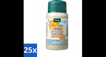 25 x Kneipp - Voetbadzout - Vitalizing - Citrusgeur - 600 g - Voetbadzout - Voetbadkristallen - Citroengeur - Thermaalzout - Eeltverzorging