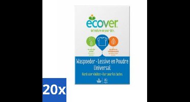 Ecover - Waspoeder Universal - Voor witte & bonte was - 1,2 kg - Bulkverpakking - 20 stuks