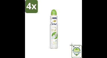 Dove Deodorant Spray - Komkommer & Groene Thee - 200 ml - Voordeelverpakking - 4 stuks - Dove deodorant - Antitranspirant