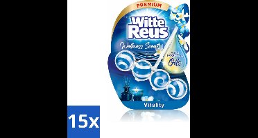 15 x Witte Reus - Wellness Scents Toiletblok - Vitality - 1 Toiletblok - Toiletblok - Wellness Geur - Reiniging - Essentiële Oliën - Anti-kalk