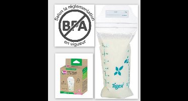 Tigex | Moedermelkbewaarzakjes zakjes | 180 ml | 20 stuks | 180 ml