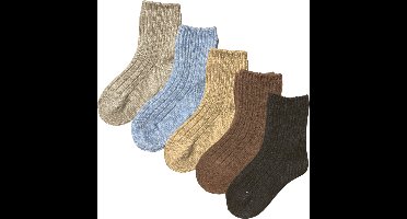 green-goose® Alpaca Sokken Kinderen - Maat 28-30 - Blauw - Heerlijk Zacht Alpacawol
