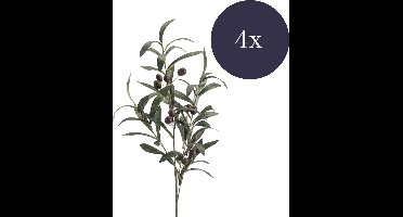 Emerald - Kunstbloem Olijf 75cm - Set van 4 - Kunstplant voor binnen
