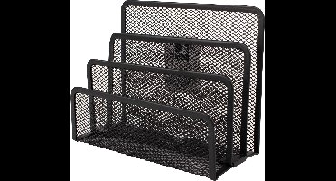 Q-CONNECT briefhouder 3 delig metaal zwart