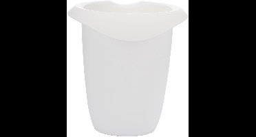 Westmark Beslagkom met tweedelige deksel, 1 l, met schenktuit, kunststof, wit/rood, 3151227R