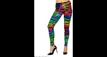 80s Legging Conny Neon Meerkleurig Vrouw
