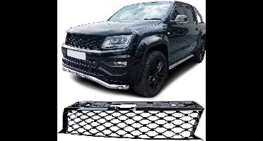 Sport Grill Voor Volkswagen Amarok (2010–2022) Honingraat Design Glans Zwart