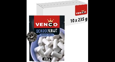 Venco schoolkrijt - zoete drop - 10x235g