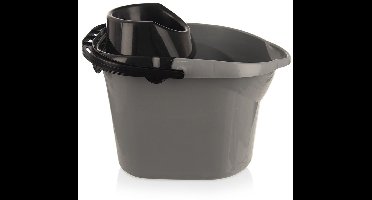 Orion Serie - Emmer voor Mop - 12L - Grijs - Inclusief Uitschepper