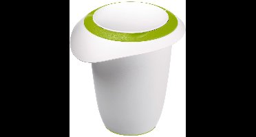 Westmark Beslagkom met tweedelige deksel, 1 l, met schenktuit, kunststof, wit/appelgroen, 3151227A