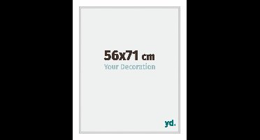 Your Decoration - Fotolijst 56x71 cm - Aluminium - Zilver Mat - Miami