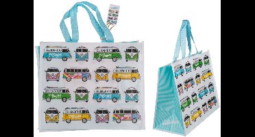 Shopper VW T1 Bus – The Adventure Begins – Herentas / Boodschappentas – Volkswagen Design – ca. 33 x 39 cm