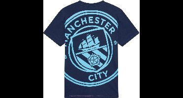 Manchester City Logo T-Shirt Heren - Maat S t/m XXL - Voetbal T-Shirt - Man City Fanshirt - 100% Katoen - Officiële Merchandise