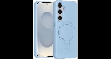 TUNIQ telefoonhoesje voor Samsung Galaxy S25 - MagSafe met ringstand - Babyblauw