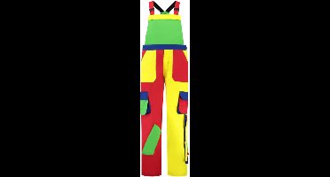 Tuinbroek polyester/katoen ro-ge-gr-kor-franje maat 116