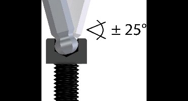 Gedore H 42 CKEL-09 Zeskant Haakse schroevendraaierset 1.5 mm, 2 mm, 2.5 mm, 3 mm, 4 mm, 5 mm, 10 mm