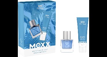 MEXX BLAUW MAN EAU 30ML DE TOILETTE EN DUSCHGEL/SHOWER GEL FOR HIM