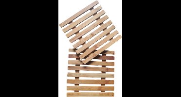 2x Easyline onderzetter bamboe 18cm