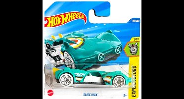 HOT WHEELS SLIDE KICK TURQUISE 116/250 1:64 HW EXPERIMOTORS 1/10 SHORT CARD