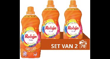 Robijn Klein & Krachtig Classics Vloeibaar Wasmiddel - Color - Voordeelverpakking - 2 x 39 Wasbeurten