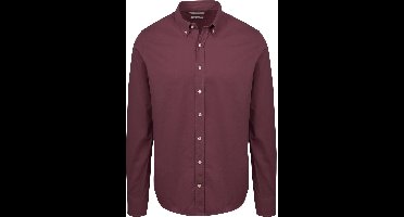 King Essentials The Tommy Overhemd Bordeaux - Maat L - Heren