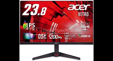Acer NITRO VG0 VG240Y X1 computer monitor 60,5 cm (23.8") 1920 x 1080 Pixels Full HD Zwart