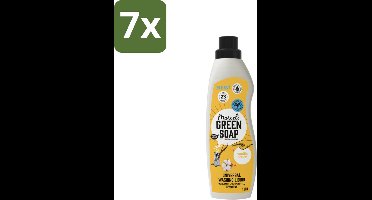 Marcel's Green Soap - Vloeibaar Wasmiddel - Katoen & Vanille - Effectief & natuurlijk - 23 Wasbeurten - 1 Liter - Bulkverpakking - 7 stuks