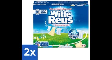 2 x Witte Reus - Wasmiddel - Poeder - Fris & stralend wit - 17 Wasbeurten - 850 gr - Waspoeder - Witte Was - Vlekverwijderaar - Krachtige Was - Hygiënisch Was