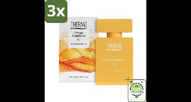 3 x Therme - Orange Happiness - Eau de Parfum - Verfrissend - 30ml - Grootverpakking - Parfum - Sinaasappelgeur - Citrusgeur - Wellness - Verfrissend