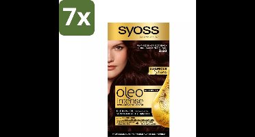 SYOSS - Oleo Intense 3-22 - Haarverf - Permanente Haarkleuring - Warm Donker Bordeaux - Langdurige Kleur - Bulkverpakking - 7 stuks