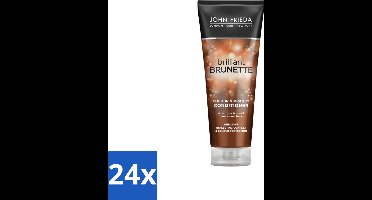 John Frieda – Conditioner – Brilliant Brunette – Voedt droog haar – 250 ml - Voordeelverpakking - 24 stuks